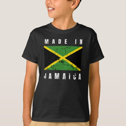 gemaakt in jamaica t-shirt (Voorkant)