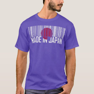 GEMAAKT IN JAPAN-vlaggenstreepjescode T-shirt