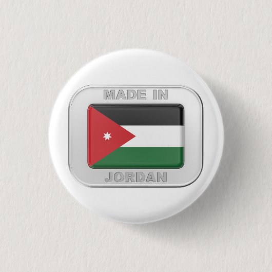 Gemaakt in Jordanië Ronde Button 3,2 Cm (Voorkant)
