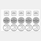 Gemaakt in [Jouw naam] keuken bakken set Labels (Vel)