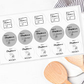 Gemaakt in [Jouw naam] keuken houten lepels Labels