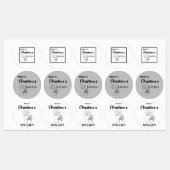 Gemaakt in [Jouw naam] keuken houten lepels Labels (Vel)