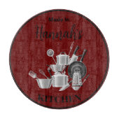 Gemaakt in [Jouw naam] keukenpotten & pannen elke  Snijplank (Voorkant)