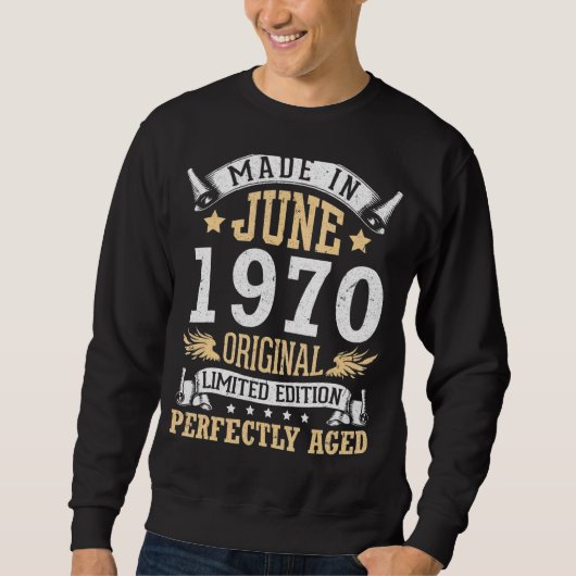 Gemaakt in juni 1970, perfect ouder dan 52 trui (Voorkant)