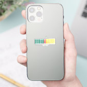 Gemaakt in Kameroen Barcode Vlag Sticker (Telefoon)