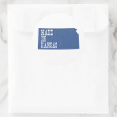 Gemaakt in Kansas Ronde Sticker (Tas)