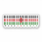 Gemaakt in Kenia - Bold National Pride Sticker (Voorkant)