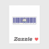 Gemaakt in Kentucky Barcode Flag Sticker - Staat (Vel)