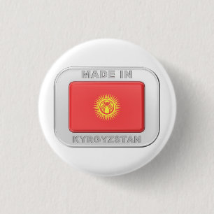 Gemaakt in Kirgizië Ronde Button 3,2 Cm