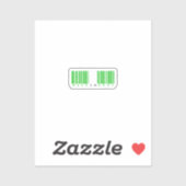 Gemaakt in Kogi State Streepjescode Vlag Sticker (Vel)