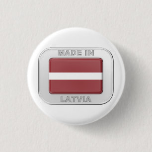 Gemaakt in Letland Ronde Button 3,2 Cm