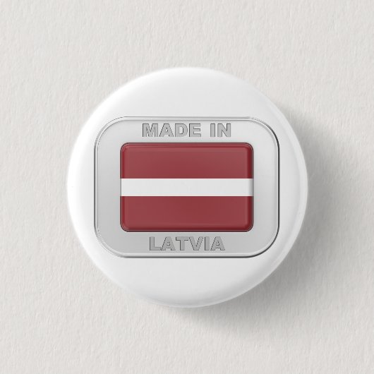 Gemaakt in Letland Ronde Button 3,2 Cm (Voorkant)