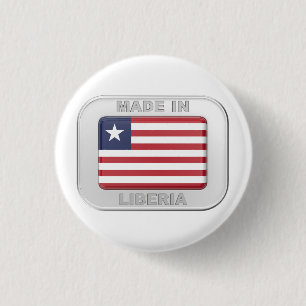 Gemaakt in Liberia Ronde Button 3,2 Cm