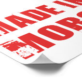 Gemaakt in Marokko Poster (Hoek)