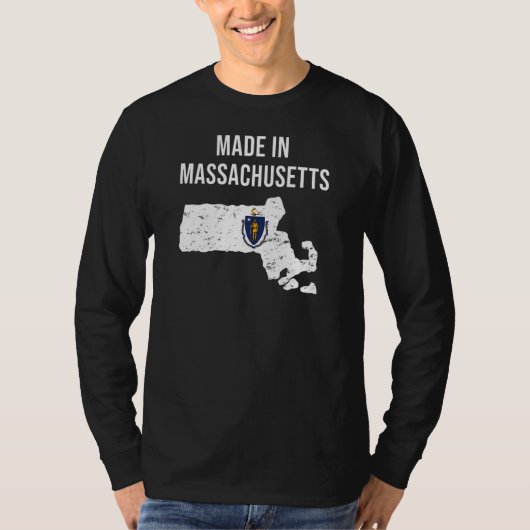 Gemaakt in Massachusetts State Flag T-shirt (Voorkant)
