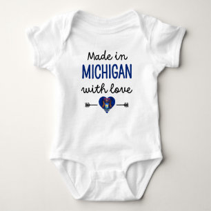 Gemaakt in Michigan met liefde Romper