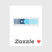 Gemaakt in Minnesota Barcode Vlag Sticker – Staat (Vel)