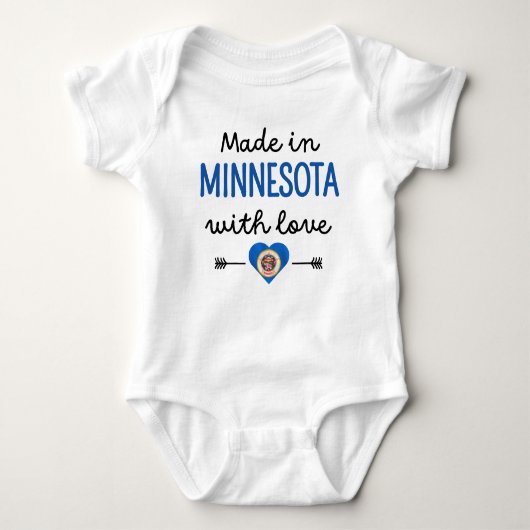 Gemaakt in Minnesota met liefde Romper (Voorkant)
