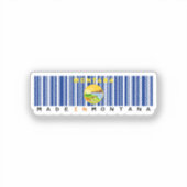 Gemaakt in Missouri Barcode Flag Sticker - Staat (Voorkant)