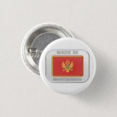 Gemaakt in Montenegro Ronde Button 3,2 Cm (Voorkant /achterkant)
