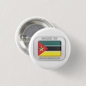 Gemaakt in Mozambique Ronde Button 3,2 Cm (Voorkant /achterkant)