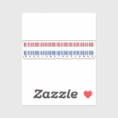 Gemaakt in Nederland Streepjescode Vlag Sticker (Vel)