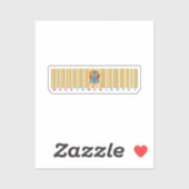 Gemaakt in New Jersey Barcode Flag Sticker (Vel)