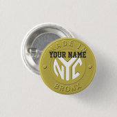 Gemaakt in New York Bronx Ronde Button 3,2 Cm (Voorkant /achterkant)