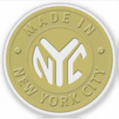 Gemaakt in New York City Token Sticker (Voorkant)