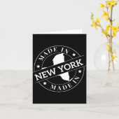 Gemaakt in New York Kaart (Gele Bloem)