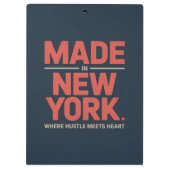 Gemaakt in New York Klembord (Achterkant)