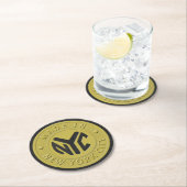 Gemaakt in New York Ronde Kartonnen Onderzetter (Insitu)