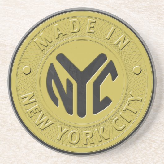 Gemaakt in New York Zandsteen Onderzetter (Voorkant)