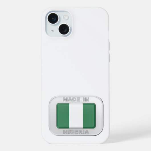 Gemaakt in Nigeria iPhone Hoesje (Achterkant)
