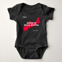  gemaakt in Nova Scotia Baby Bodysuit
