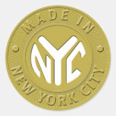 GEMAAKT IN NYC STICKERS (Voorkant)