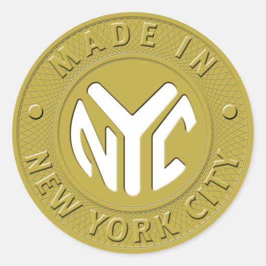 GEMAAKT IN NYC STICKERS (Voorkant)