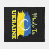 gemaakt in Oekraïne , Oekraïens vlaggenschip Fleece Deken (Voorkant (Horizontaal))