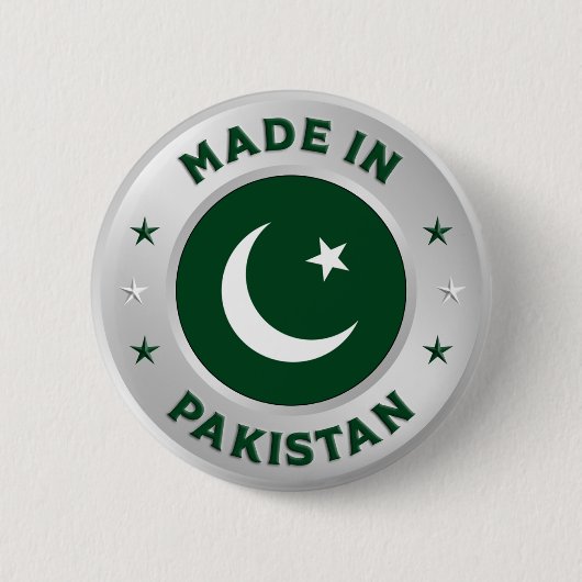 Gemaakt in Pakistan Ronde Button 5,7 Cm (Voorkant)