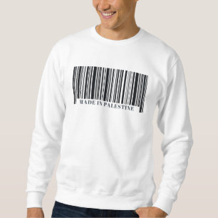 Gemaakt in Palestina Barcode فلس طين Trui