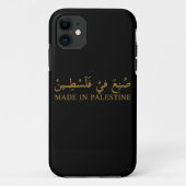 GEMAAKT IN PALESTINA tekst in Arabische kalligrafi Case-Mate iPhone Case (Achterkant)