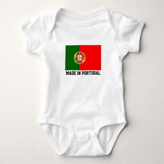 Gemaakt in Portugal schattige babykleding Baby Bod Romper (Voorkant)