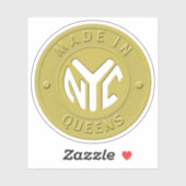 Gemaakt in Queens Token Sticker (Vel)