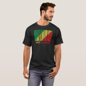 Gemaakt in Republiek Congo Vlag Barcode Premium T-shirt (Voorkant volledig)