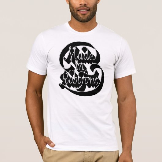 Gemaakt in RoboFont T-shirt (Voorkant)
