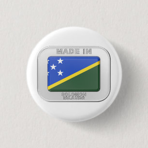 Gemaakt in Salomonseilanden Ronde Button 3,2 Cm