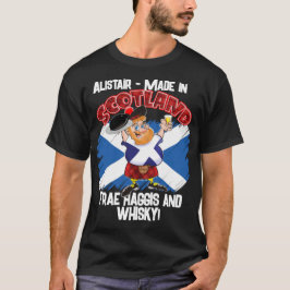 Gemaakt in SCHOTLAND 0- trekking Haggis en Whisky T-shirt
