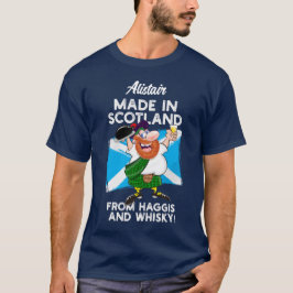 Gemaakt in Schotland van Haggis en Whisky T-shirt