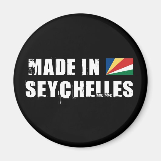 Gemaakt in Seychellen Magneet (Voorkant)