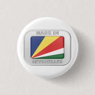 Gemaakt in Seychellen Ronde Button 3,2 Cm